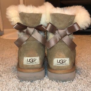 UGG Bailey Bow Booties in Chestnut